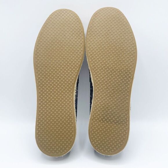 TOMS Women's Alpargata on Rope - Navy Blue Dot Chambray Size 7.5 - Picture 8 of 9